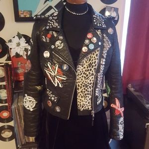 Hand made punk 80-90's jacket